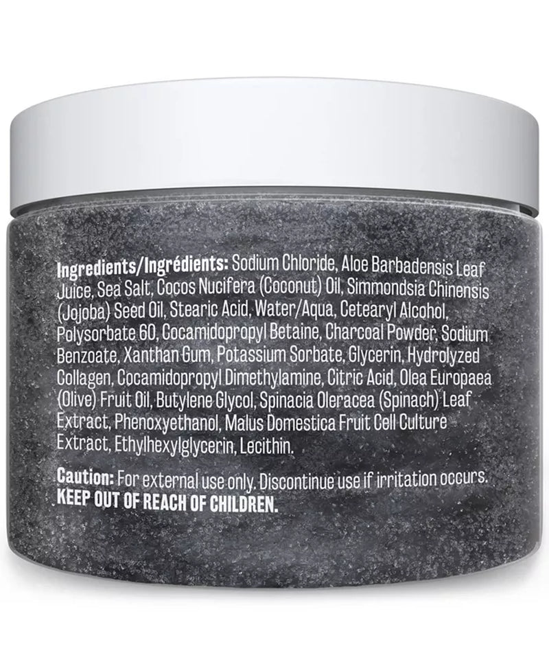 Naturals | Charcoal Exfoliating Body Scrub | with Collagen | 12 Oz