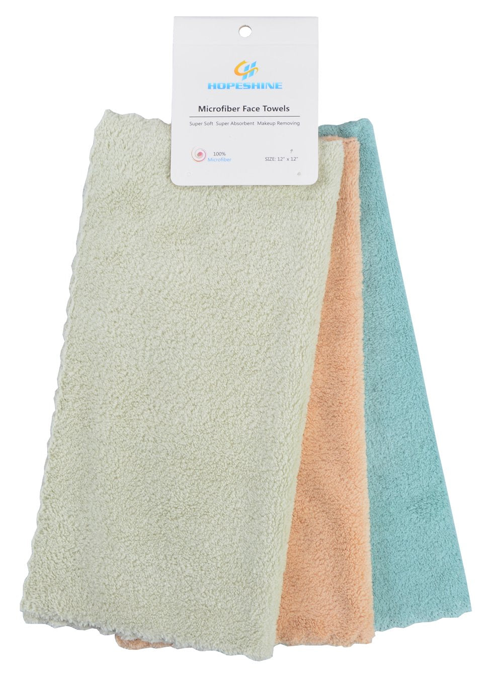 Face Makeup Remover Clot Wash Towels Facial Cleaning Wipes Reusable Soft for Sensitive Skin Erase Mascara, Eyeliner, Foundation Lipstick 12 Inch X 12 Inch